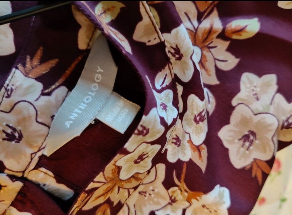 Śliwkowa sukienka w rozmiarze M