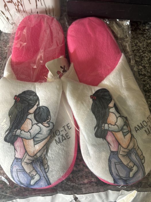 Chinelos dia da mae lindo em rosa