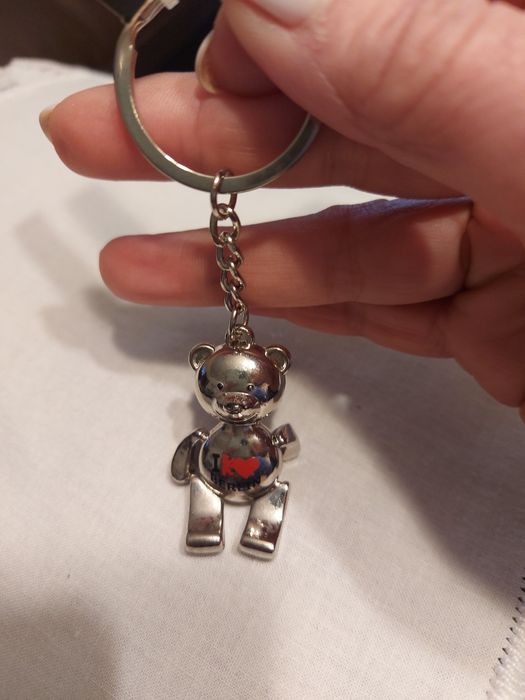 Porta-chaves I love Berlin urso em Metal.