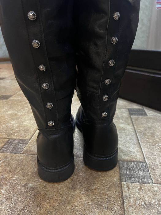 Нові шкіряні зимові сапоги 40 розмір