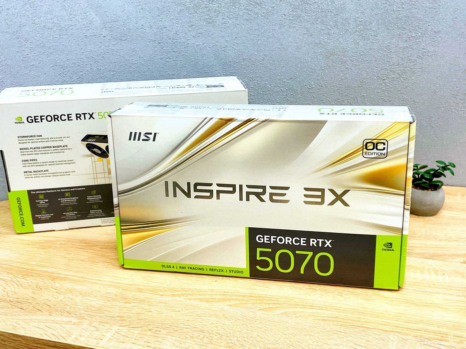 Відеокарта MSI GeForce RTX 5070 12G INSPIRE 3X OC (G5070-12I3C) НОВА