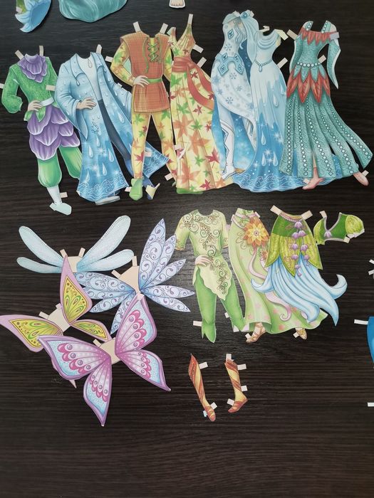 Бумажные куклы одевалки ателье детское ляльки паперові