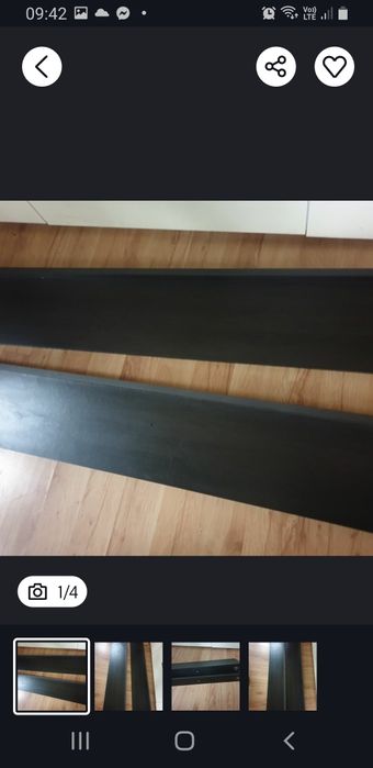 Dwie półki wiszące