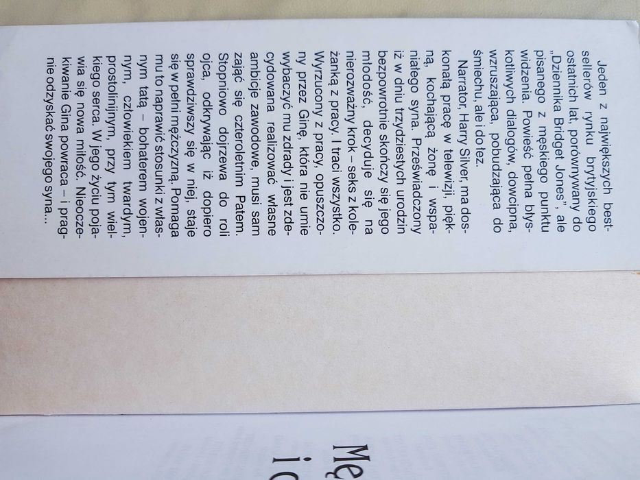 Sprzedam książkę "Mężczyzna i chłopiec" Tony Parsons