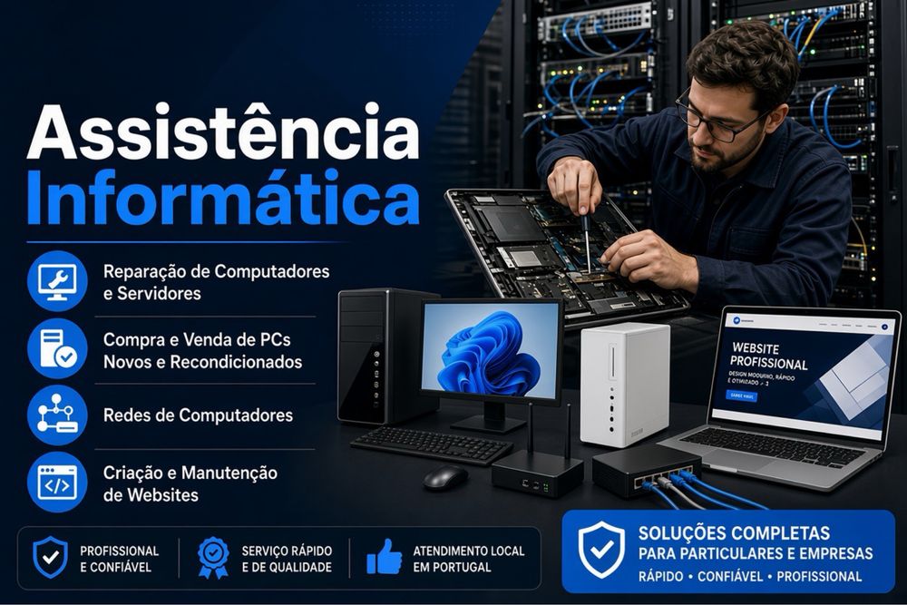 Assistência Informática Completa – Soluções para Particulares e Profissionais