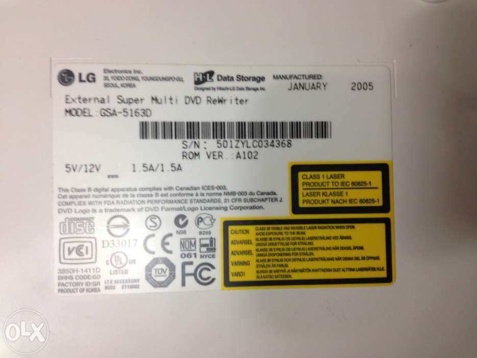 LG External DVD Reader/Writer64552547659521121