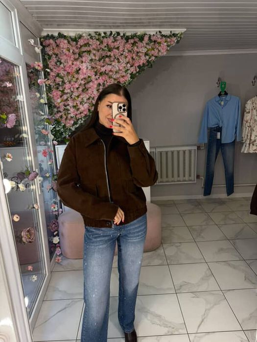 Куртка , курточка шоколадна , розмір м