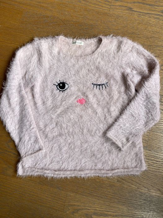Camisola em pelo rosa