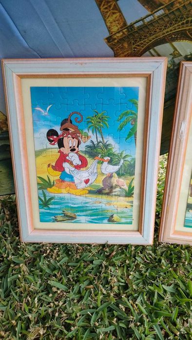 Kit DisneyLand Paris - Guarda-chuva + 4 quadros