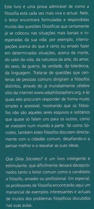 O Que Diria Sócrates? Coletânea de textos de A. George [Portes Grátis]