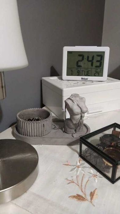 Conjunto cerâmico cinzento escuro