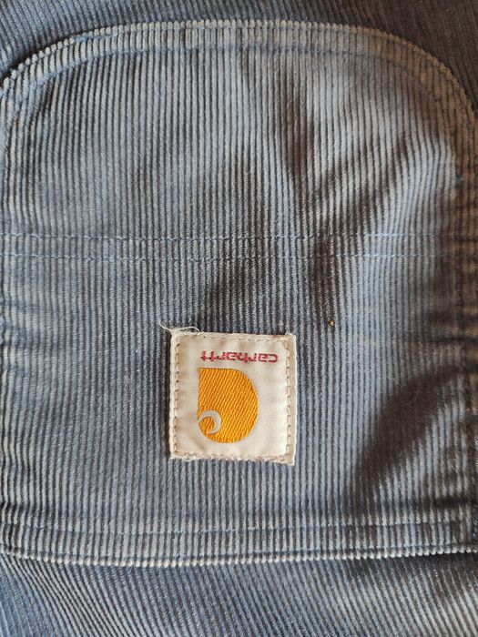 Calças Carhartt em bombazine Azul