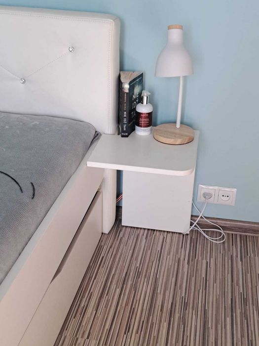 Łóżko białe Meblik/Fashion Mint - jak nowe