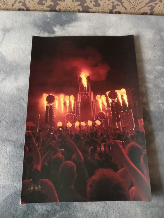 plakat zespołu muzycznego  rammstein