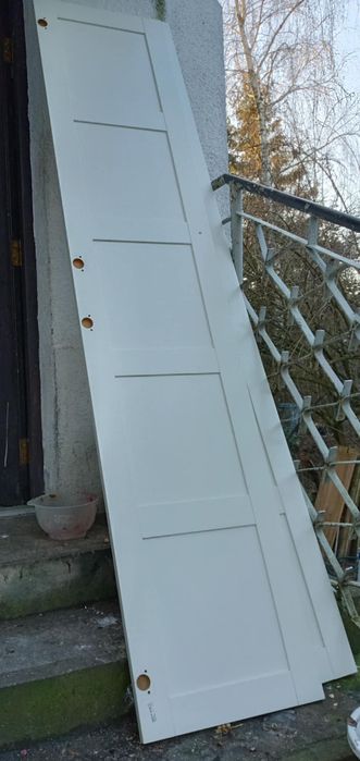 BERGSBO, Drzwi pax, fronty  białe 50x229 cm 3 sztuki