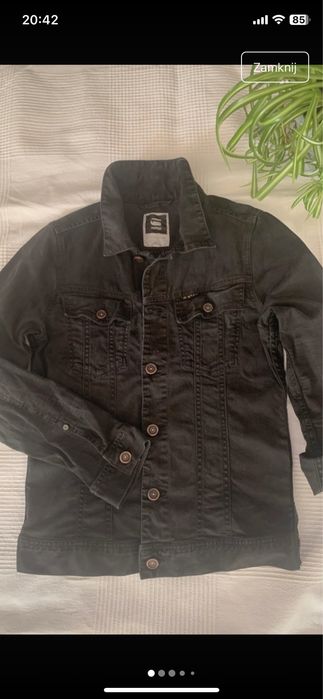 Kurtka jeansowa ponadczasowa czarna G-star raw M-cl