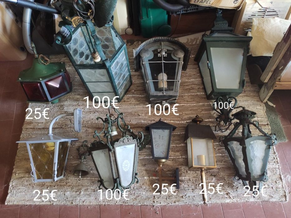 Lanternas / Candeeiros rústicos (antigos)