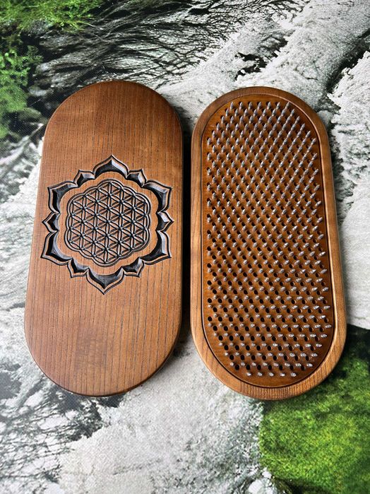 Дошка Доска Садху "Квітка життя" , стояння на цвяхах, йога