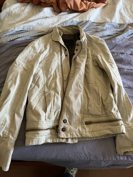 Casaco sarja creme Zara men