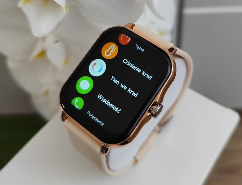 Śliczny Nowy Złoty Damski Smartwatch Zegarek