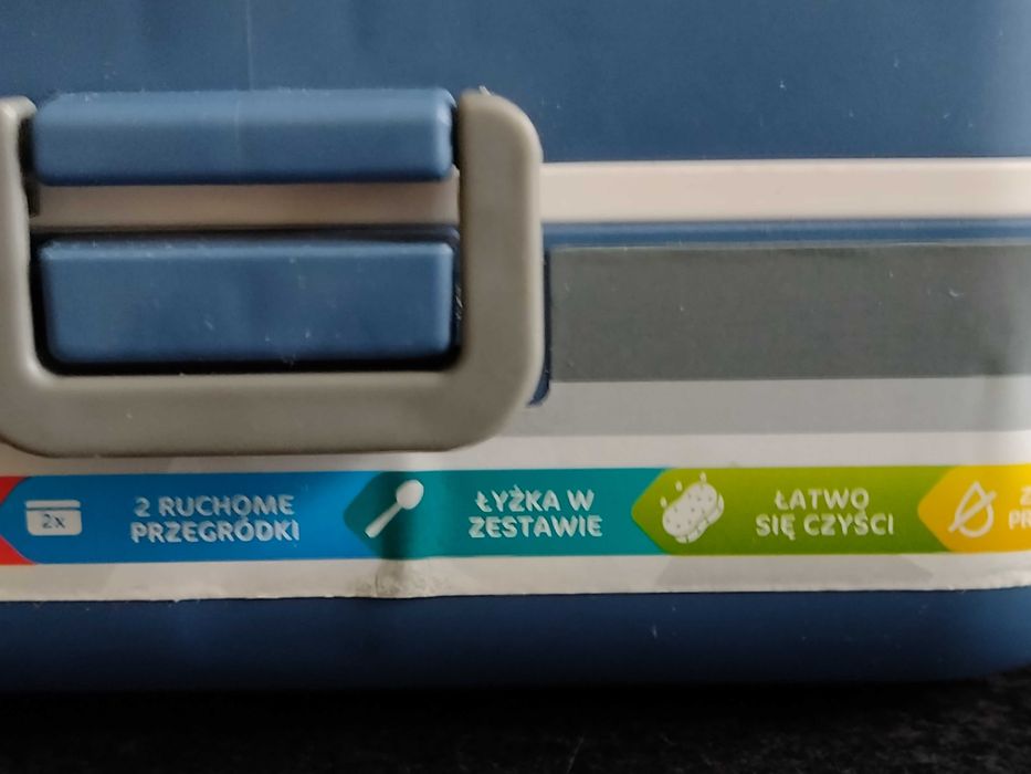 Termiczny Termos na żywność - 3 przegródki łyżka