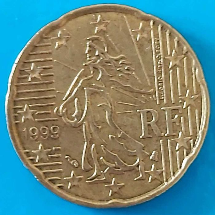 20 Cêntimos de 1999 de França, Semeadora