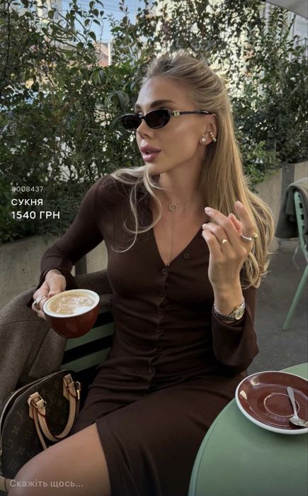 Сукня ete btq, сукня на гудзиках, сукня міді le charmie,