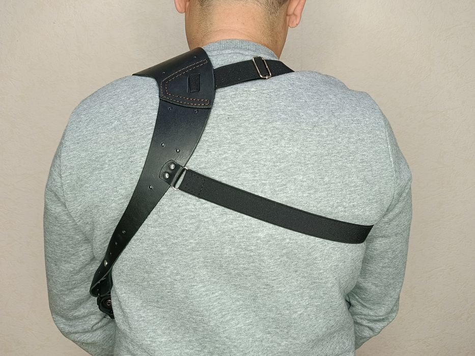 Кобура ПМ оперативна, наплечна шкіряна, правша ,шульга