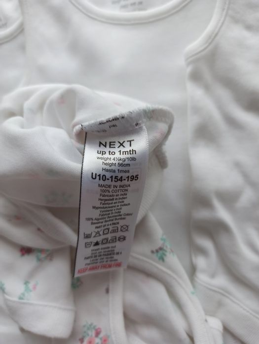 Body Next 56 białe bez rękaw podkoszulek basic