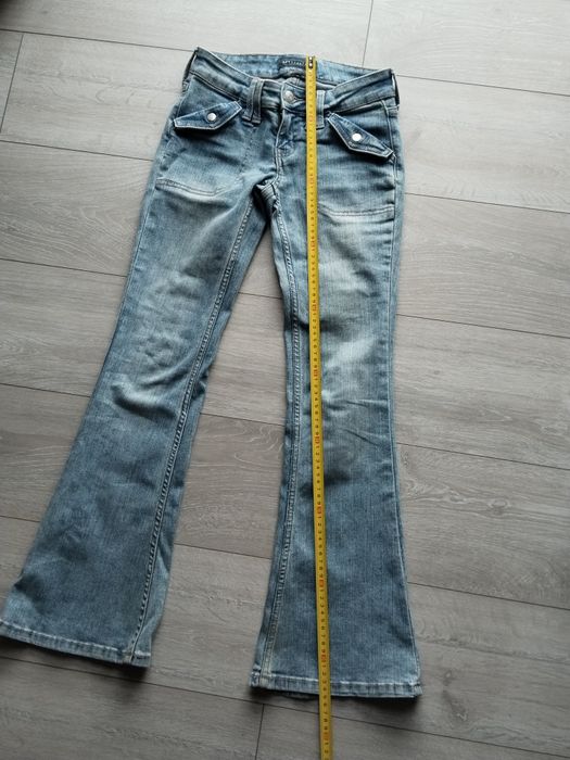 Jeansy low rise flare 000 Reg aéropostale dzwony z niskim stanem w stylu retro y2k