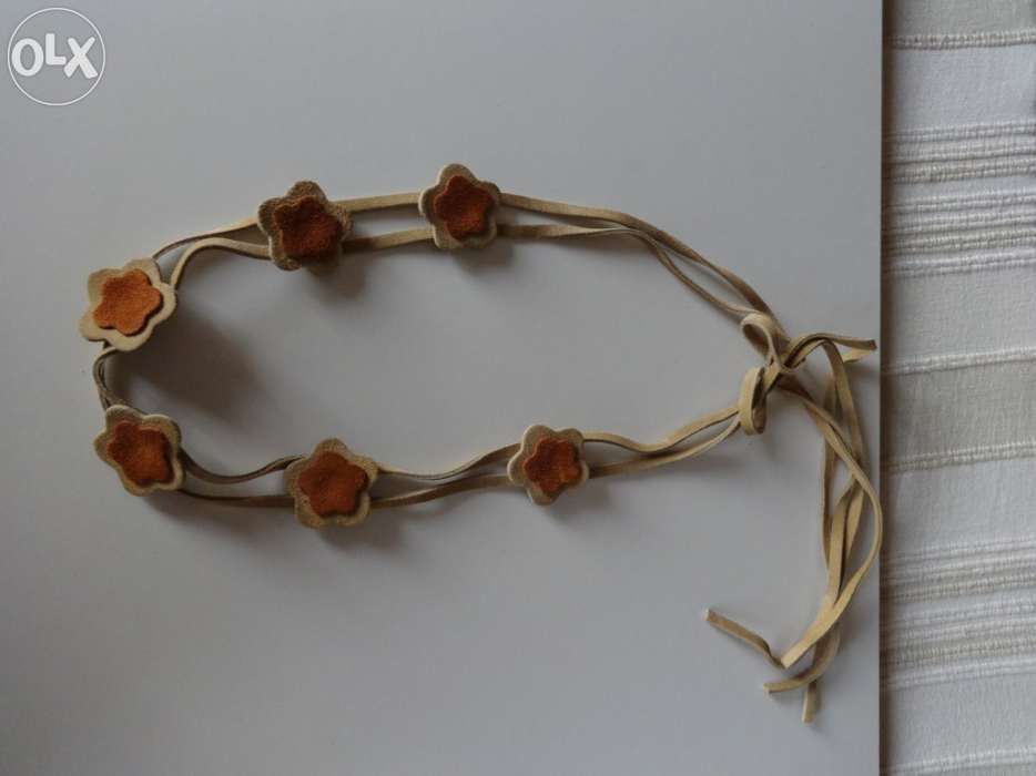 Convertible suede belt necklace