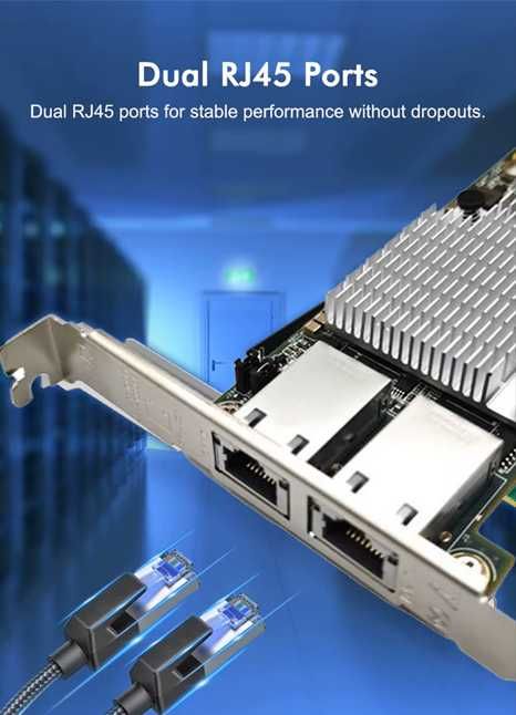 Placa de Rede Intel Ethernet 10G X540-T2 Dual Port RJ45 PCIe