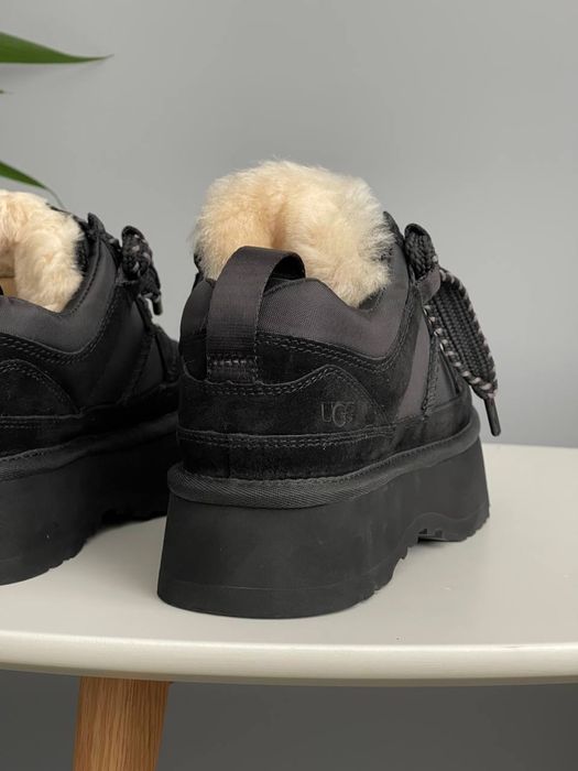 36-41 р угги кросівки з хутром UGG Astromel beige black pink