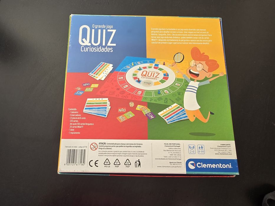 Jogo Quiz Curiosidades – Clementoni