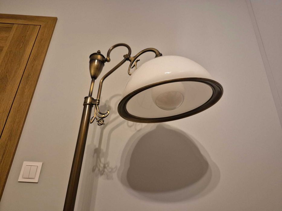 Zestaw JUPITER mosiądz: żyrandol + lampa podłogowa