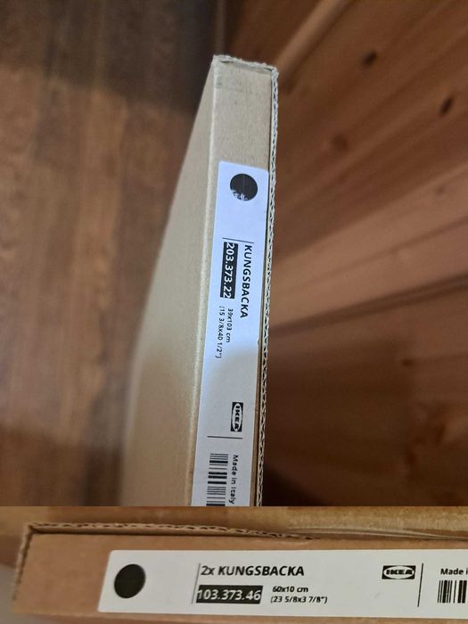 IKEA Kungsbacka panel wykończeniowy 39x103 czarny - antracyt / NOWY