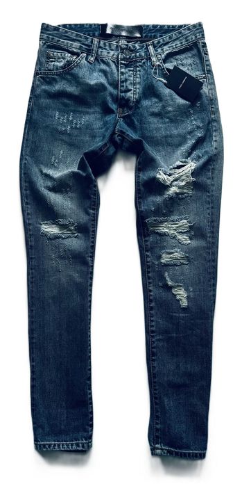 Spodnie Jeansy Dsquared 2 DG Dolce G niebieskie z dziurami M, L