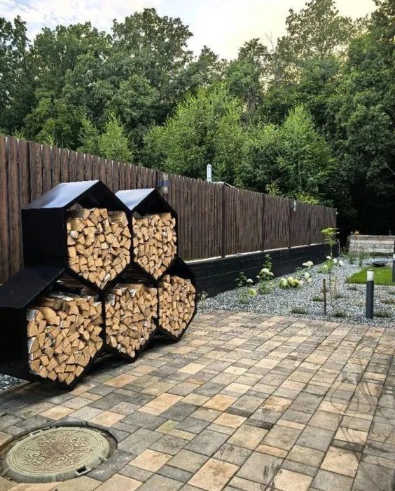 Дровник Соты для вашего дома