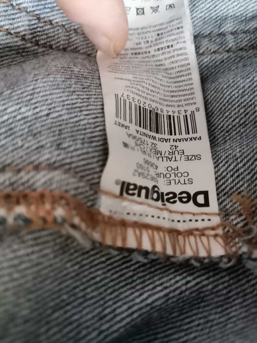 płaszcz jeansowy desigual rozmiar 42 - 38 nowy