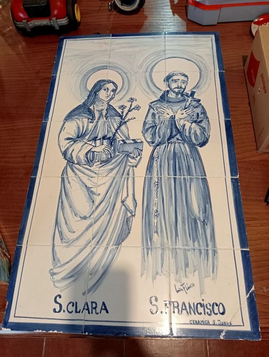 Azulejos antigos pintados