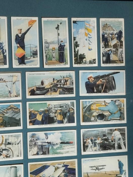 Quadro Militar Marinha Real - 50 Cartões Antigos