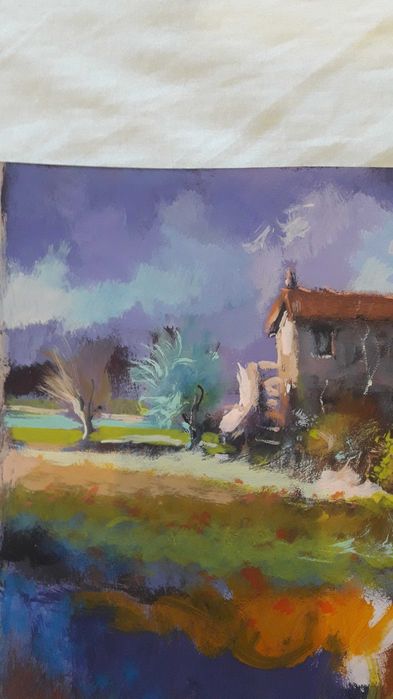 Pintura Original de Daniel dell Uomo - Óleo sobre Cartão