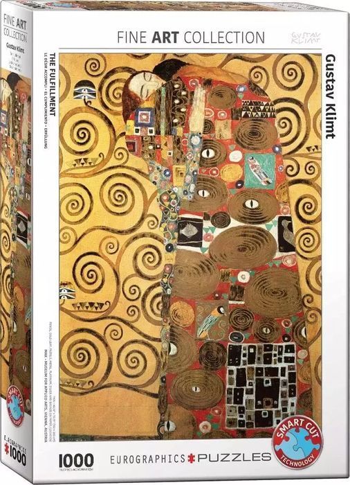 Puzzle 1000 elementów. Spełnienie, Gustav Klimt. Eurographics
