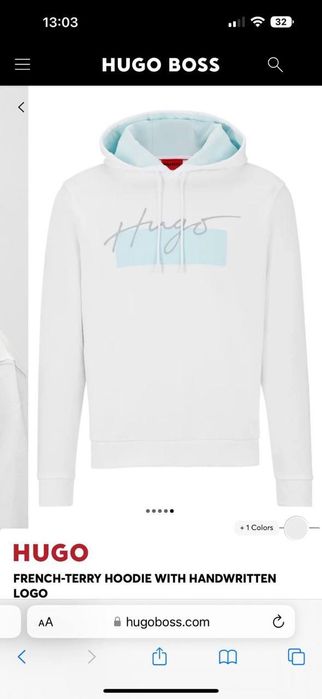 Biała bluza męska Hugo M L XL XXL wysyłka pobranie bardzo ładna nowość