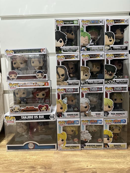 Figurki kolekcjonerskie Funko Pop! Anime, Attack on titan, naruto, MHA