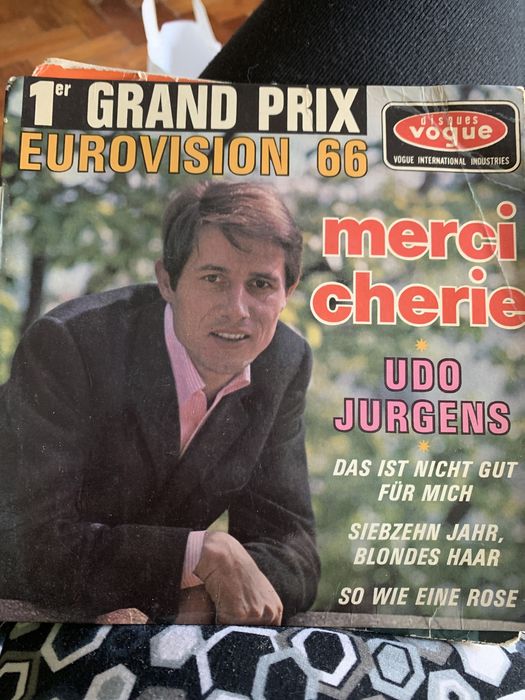 Single vinil musica vencedora eurovisao 1966