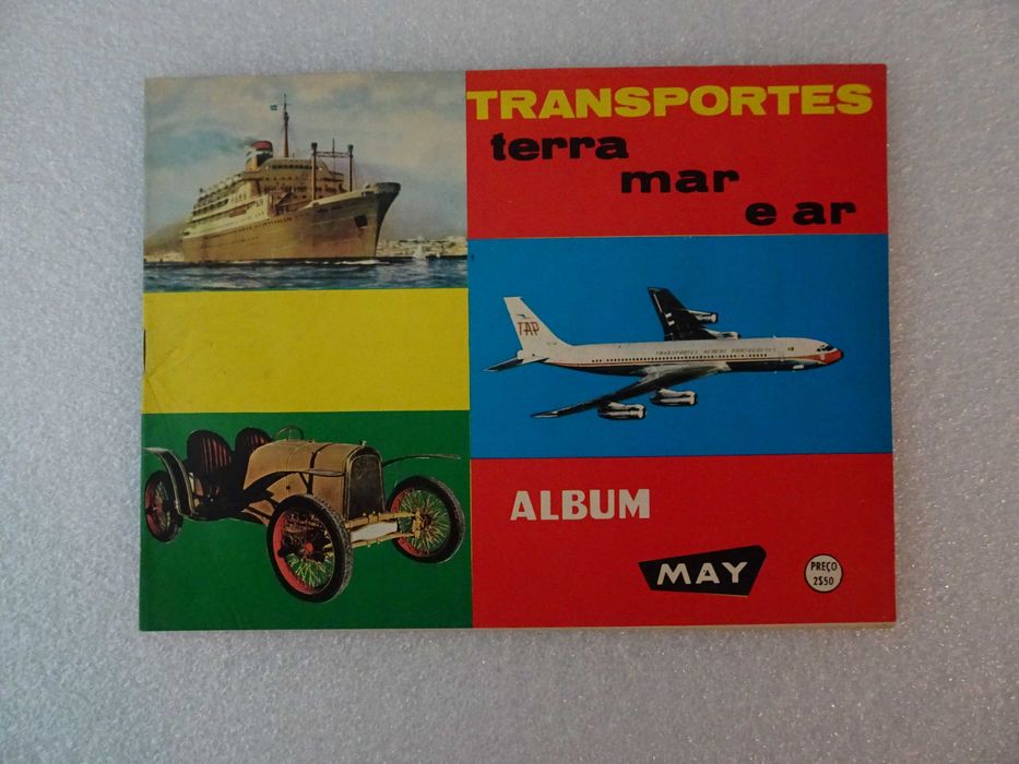 Caderneta de cromos vazia - Transportes terra mar e ar --- MAY