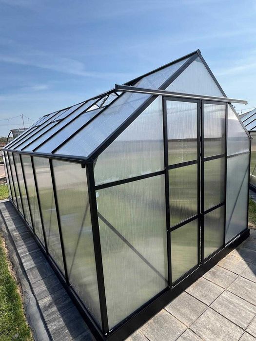 Szklarnia ogrodowa 7 m2 aluminiowa z poliwęglanu
