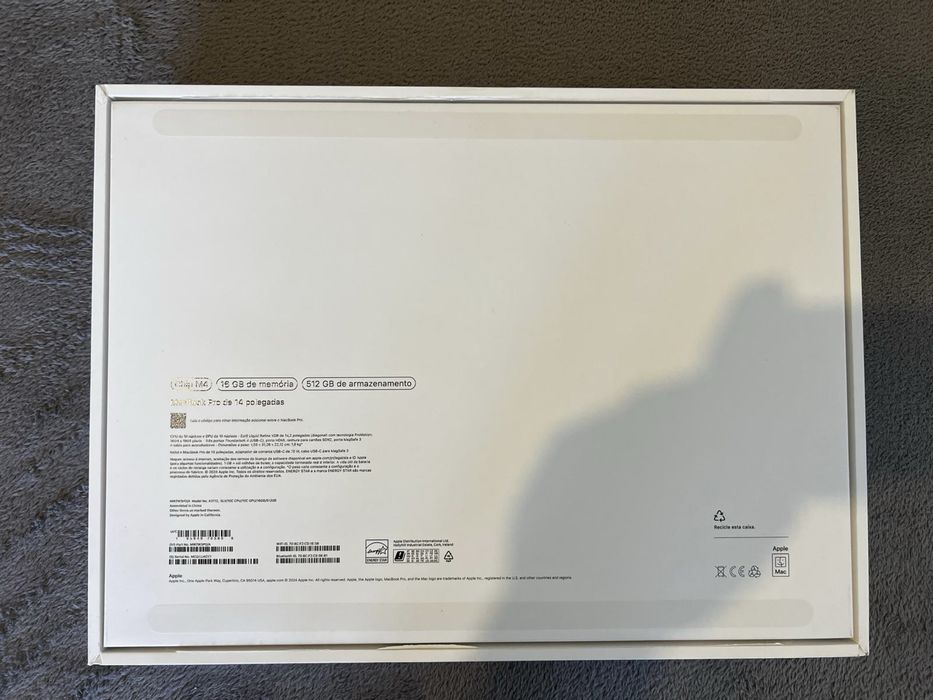 MacBook Pro 14” – Cinza (Como Novo, na Caixa)