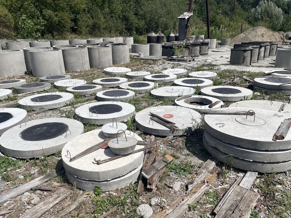 Каналізаційні, мостові і криничні бетонні та залізобетонні кільця!!!